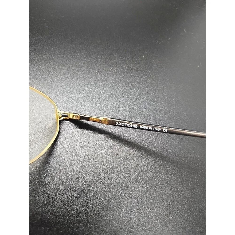 Luxottica LU2215 G676 Gold With Blue Orange Yellow Marble 52-18-135 Frames Only